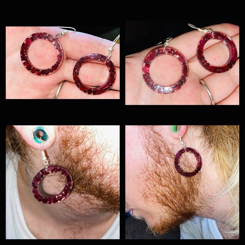 Resin earrings